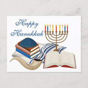Happy Hanukkah Menorha Briefkaart
