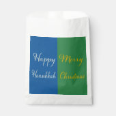 Happy Hanukkah Merry Christmas Dual Holiday Design Bedankzakje (Voorkant)