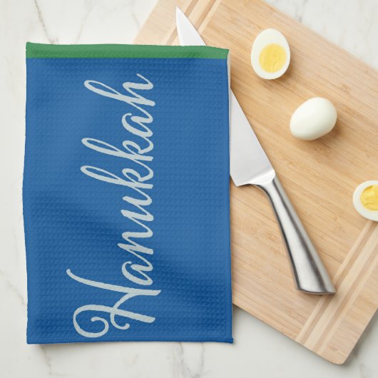 Happy Hanukkah Merry Christmas Dual Holiday Design Theedoek (Quarter Fold)