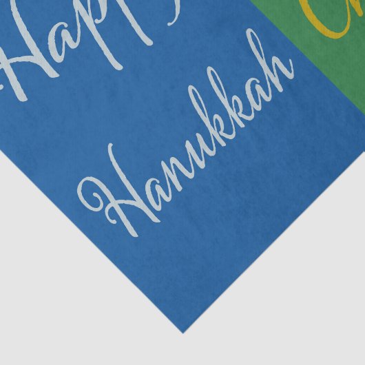 Happy Hanukkah Merry Christmas Dual Holiday  Tissuepapier (Detail)