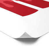 Happy Hanukkah met kaarsen Poster (Hoek)