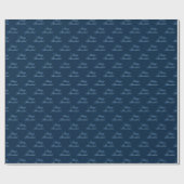 Happy Hanukkah Midnight Snowflakes Cadeaupapier (Vlak)