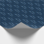 Happy Hanukkah Midnight Snowflakes Cadeaupapier (Hoek)