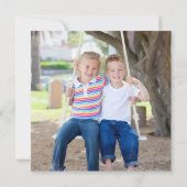 Happy Hanukkah Modern Foto Dreidel Star Name (Achterkant)