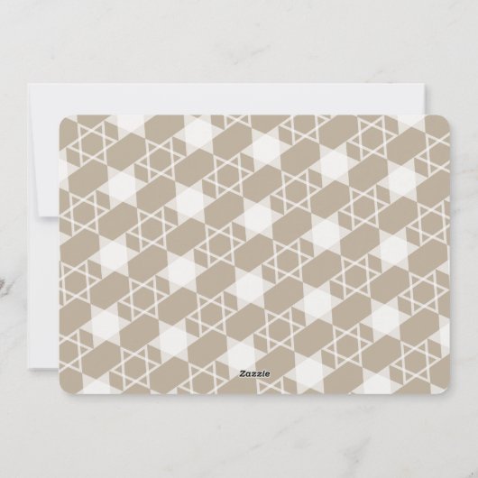 Happy Hanukkah Modern Handschrift Script Foto Feestdagenkaart (Achterkant)