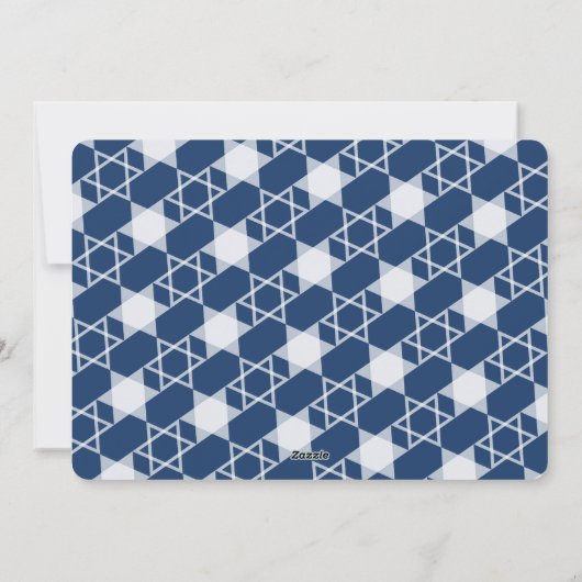 Happy Hanukkah Modern Handschrift Script Photo Hol Feestdagenkaart (Achterkant)