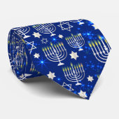 Happy Hanukkah Modern Stropdas (Opgerold)