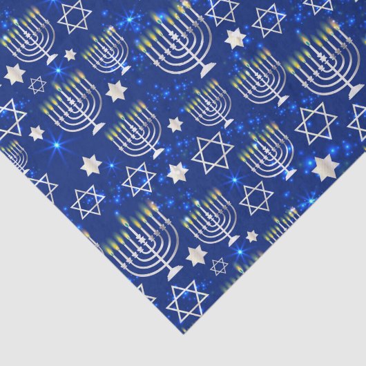 Happy Hanukkah Modern Tissuepapier (Detail)