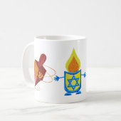 Happy Hanukkah-Mok Koffiemok (Voorkant links)