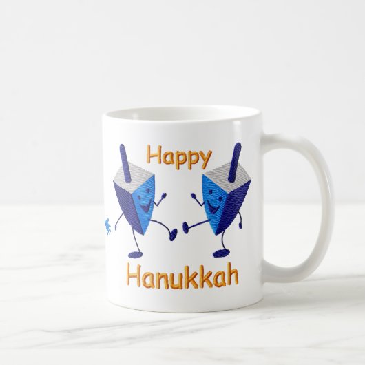 Happy Hanukkah-Mok Koffiemok (Rechts)