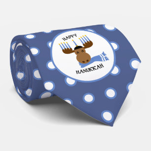 Happy Hanukkah Moose Funny Holiday Stropdas