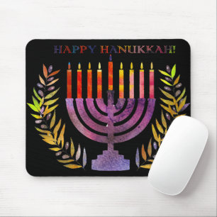 Happy Hanukkah Mousepad Muismat