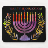 Happy Hanukkah Mousepad Muismat (Voorkant)