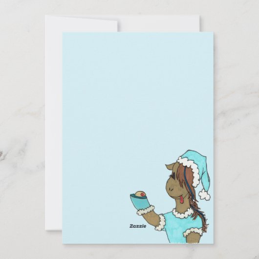 Happy Hanukkah Mustard Seeds TM Vakantie Kaart (Achterkant)