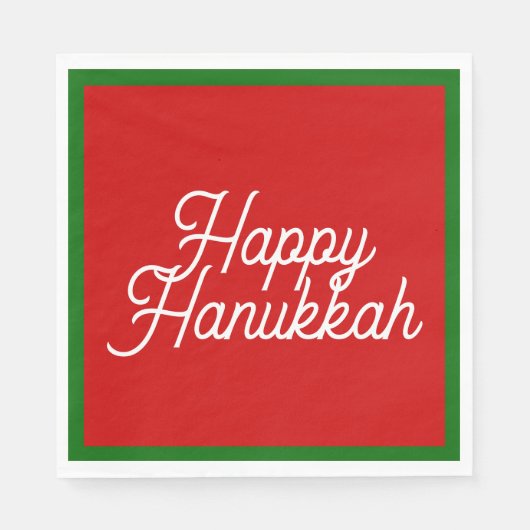 Happy Hanukkah Napkins Servet (Voorkant)