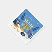 Happy Hanukkah Napkins Servet (Hoek)