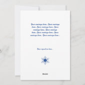 Happy Hanukkah Nine Candles Wenskaart Feestdagenkaart (Achterkant)