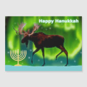 Happy Hanukkah - Northern Lights Moose (Voorkant)
