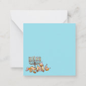 Happy Hanukkah Notitiekaartje (Achterkant)