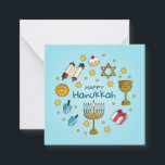 Happy Hanukkah Notitiekaartje<br><div class="desc">Happy Hanukkah</div>