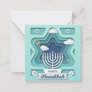 Happy Hanukkah Notitiekaartje
