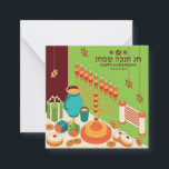 Happy Hanukkah Notitiekaartje<br><div class="desc">Happy Hanukkah</div>
