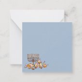 Happy Hanukkah Notitiekaartje (Achterkant)
