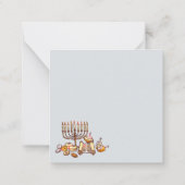 Happy Hanukkah Notitiekaartje (Achterkant)