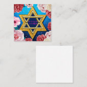 Happy Hanukkah Notitiekaartje (Voorkant / Achterkant)