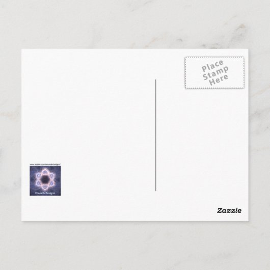 Happy Hanukkah - Orbital Dreidel Briefkaart (Achterkant)