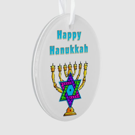 Happy Hanukkah Ornament (voorkant)