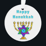 Happy Hanukkah Ornament<br><div class="desc">prettige feestdagen en een geweldig nieuwjaar!</div>