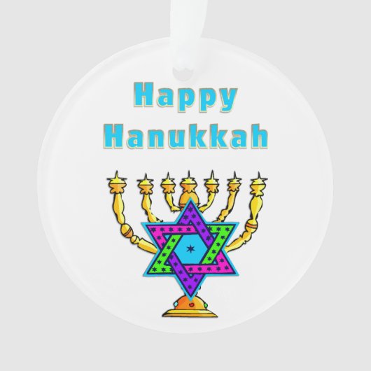 Happy Hanukkah Ornament (voorkant)