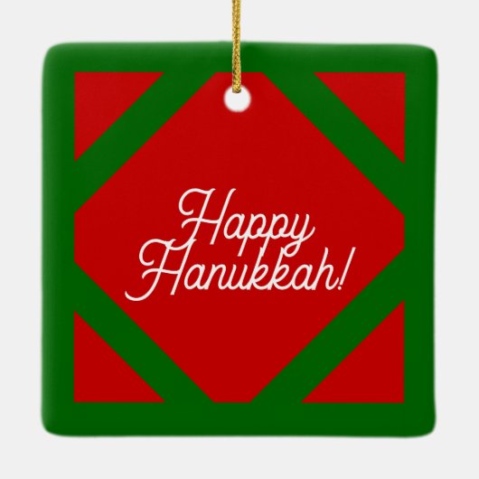 happy Hanukkah Ornament (Achterkant)