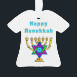 Happy Hanukkah Ornament<br><div class="desc">prettige feestdagen en een geweldig nieuwjaar!</div>