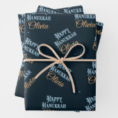  Happy Hanukkah-pakpapier Gift Inpakpapier Vel (In situ)