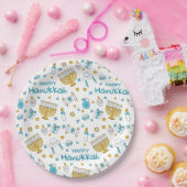 Happy Hanukkah Paper-Bord Papieren Bordje (Feest)