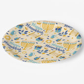 Happy Hanukkah Paper-Bord Papieren Bordje (Gekanteld)