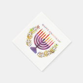 Happy Hanukkah Paper Napkins Servet (Hoek)