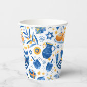 Happy Hanukkah Papieren Bekers (Voorkant)