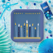 Happy Hanukkah Papieren Bordje (Feest)