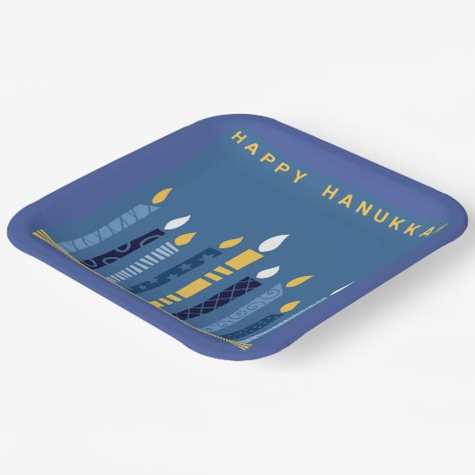 Happy Hanukkah Papieren Bordje (Gebogen)