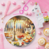 Happy Hanukkah Papieren Bordje (Feest)