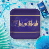 Happy Hanukkah  Papieren Bordje (Feest)