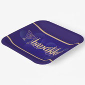 Happy Hanukkah  Papieren Bordje (Gebogen)