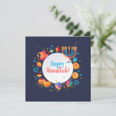 Happy Hanukkah Party Mooie Decoratie (Staand voorkant)