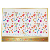 Happy Hanukkah Party Mooie Decoratie Groot Cadeauzakje (Voorkant)