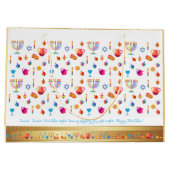 Happy Hanukkah Party Mooie Decoratie Groot Cadeauzakje (Achterkant)