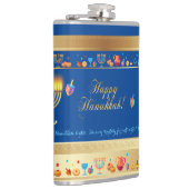 Happy Hanukkah Party Mooie Decoratie Heupfles (Rechts)