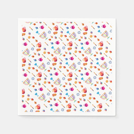 Happy Hanukkah Party Mooie Decoratie Servet (Voorkant)